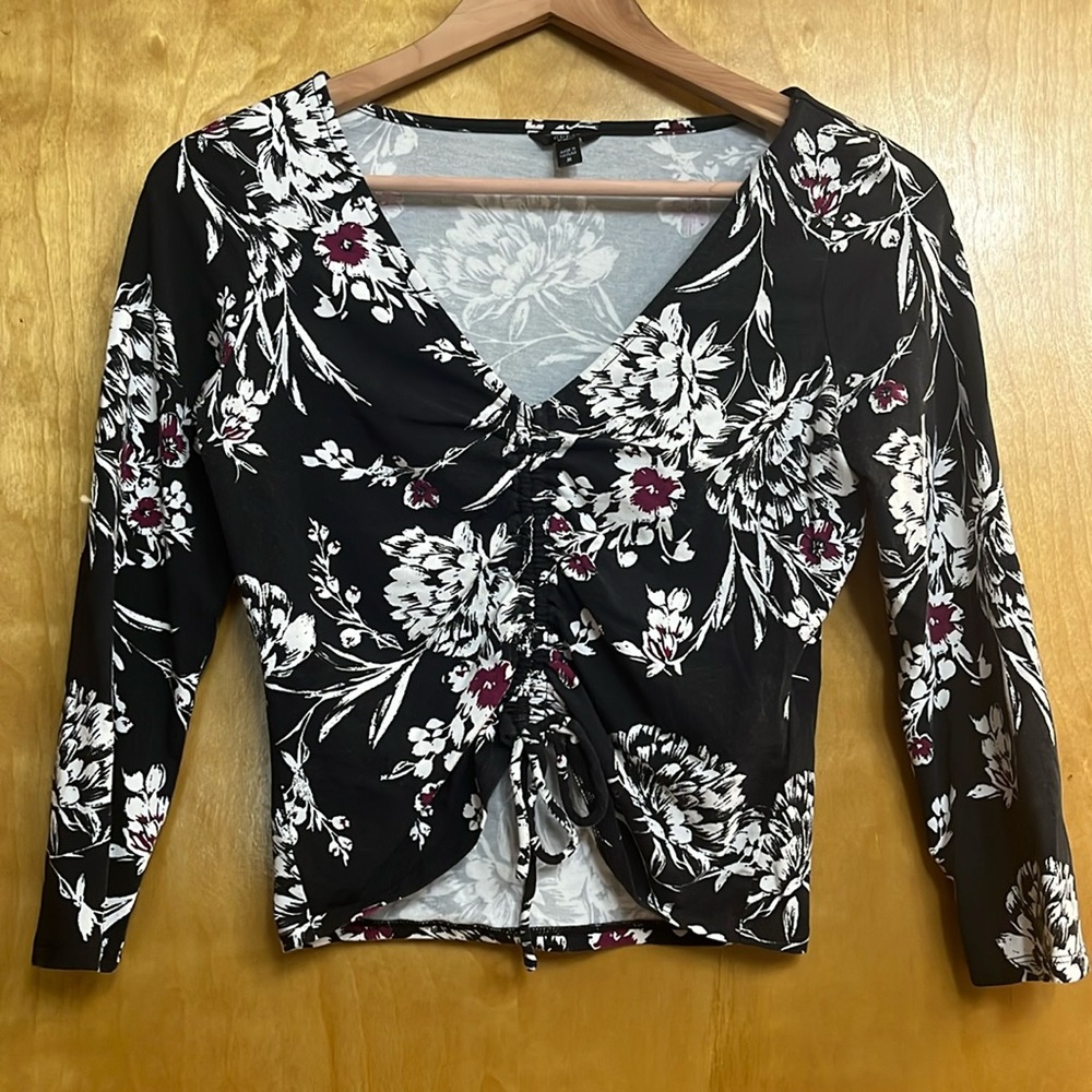 90s Guess Crop Top, floral top, crop top, M